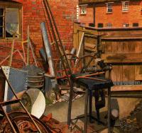 Stanley Spencer - The Blacksmith's Yard, Cookham